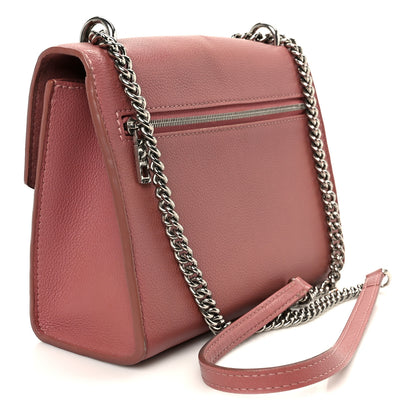 Louis Vuitton Soft Calfskin Mylockme Chain Bag BB Rose Boudoir Lie de Vin 3 of 10