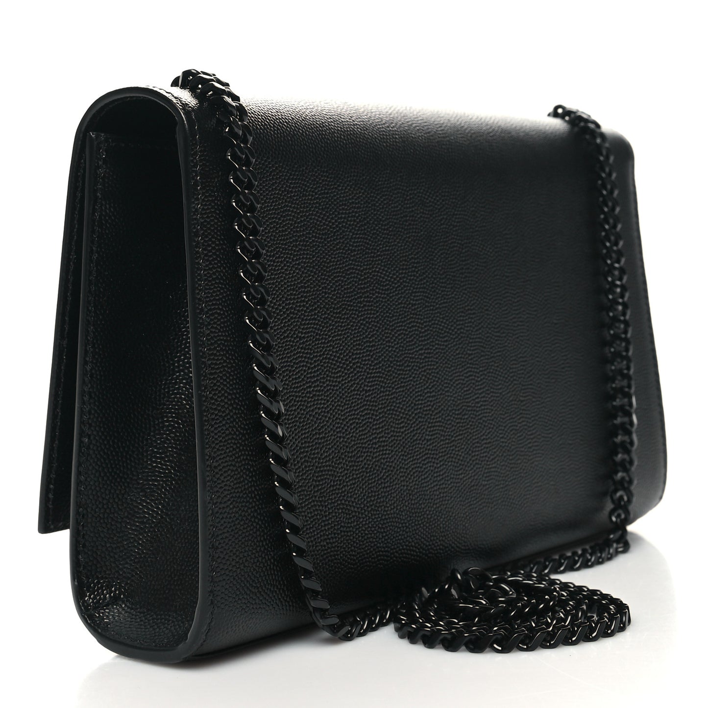 Grain De Poudre Medium Classic Monogram Monochrome Kate Satchel Black