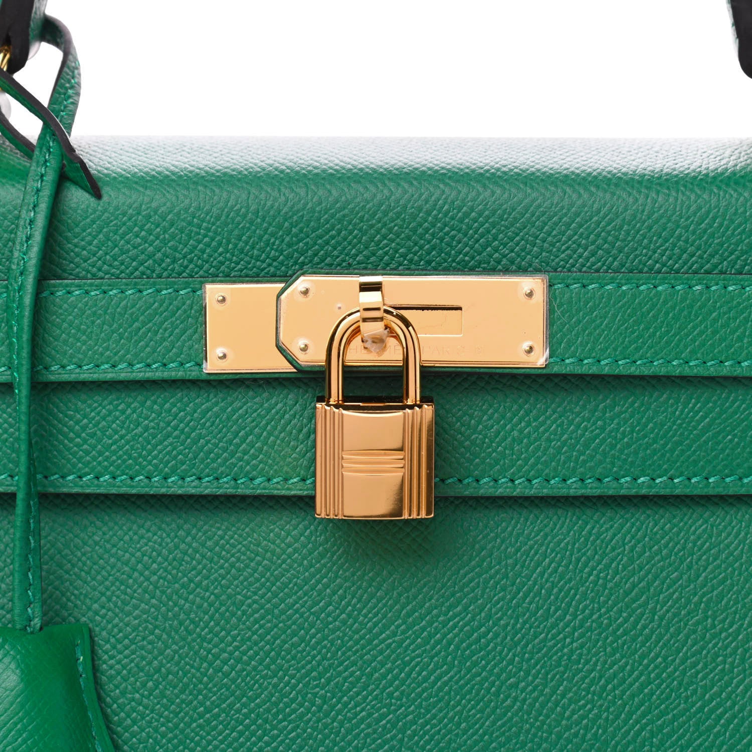 Hermes Epsom Kelly Sellier 28 Vert Vertigo 7 of 10