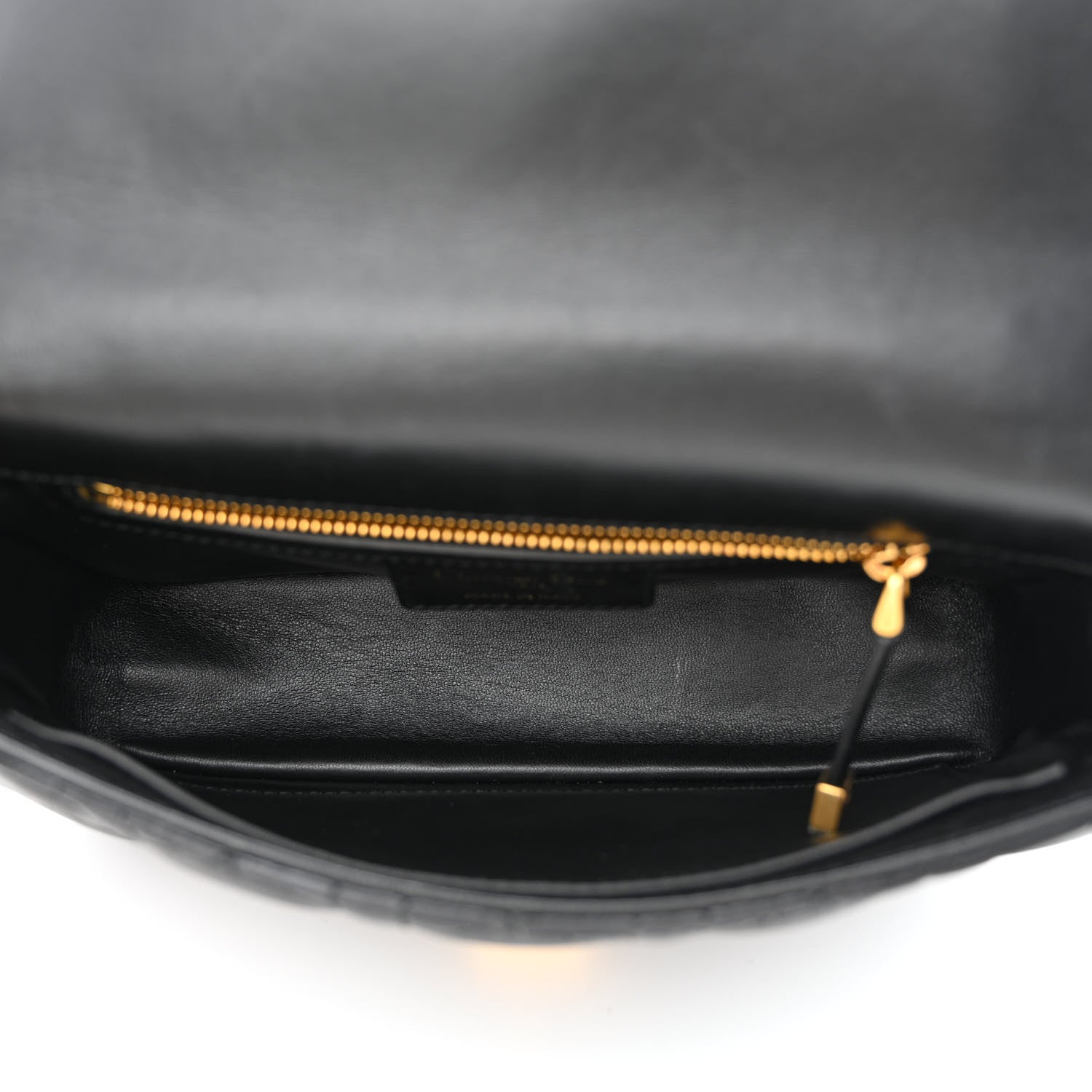 Christian Dior Calfskin Cannage Small Caro Bag Black 5 of 10