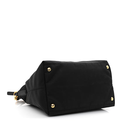 Prada Tessuto Nylon Saffiano Tote Black 4 of 12