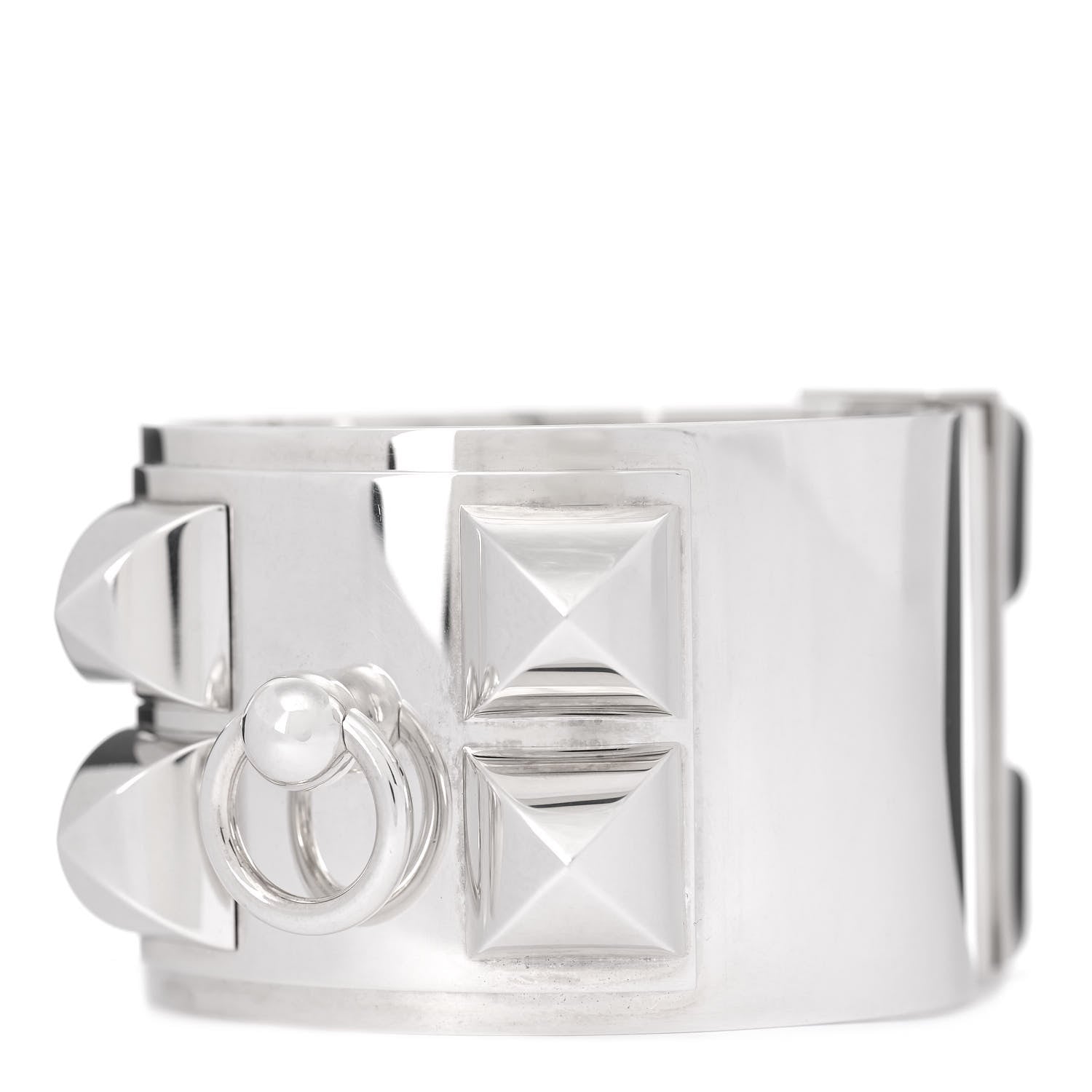 Hermes Sterling Silver Collier De Chien Bracelet ST 1 of 6
