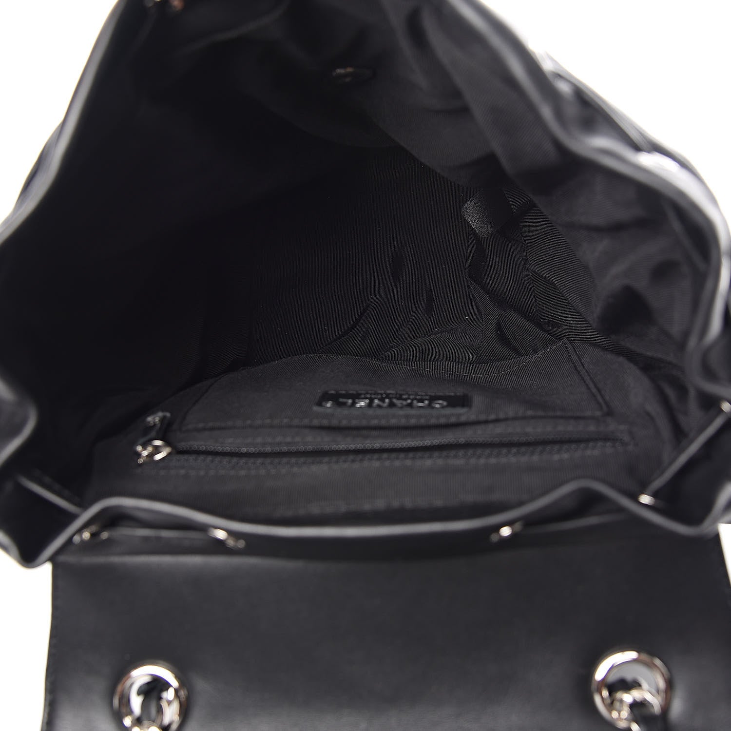 Chanel Calfskin Chevron Quilted Small Urban Spirit Backpack Black 5 of 11