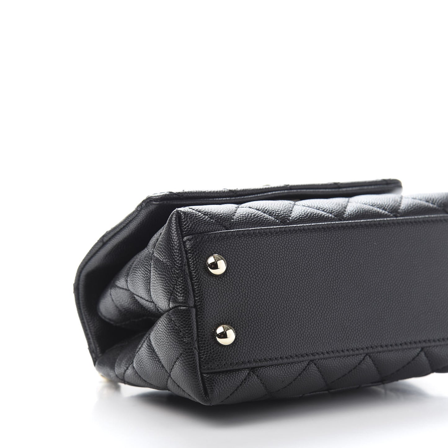 Caviar Quilted Extra Mini Coco Handle Flap Black