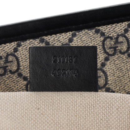 Gucci GG Supreme Monogram Medium Zippered Shopping Tote Navy 8 of 17