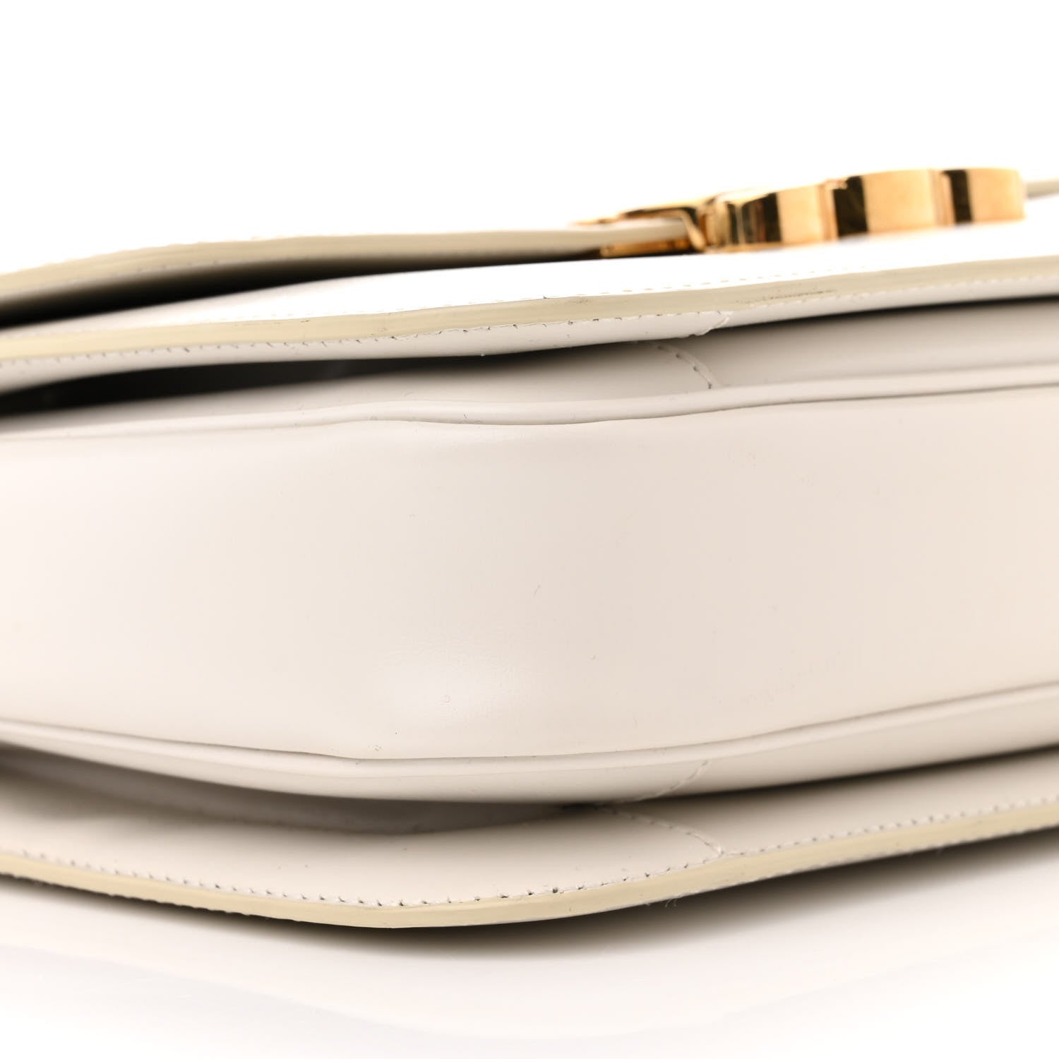 Celine Shiny Calfskin Medium Triomphe White 9 of 18