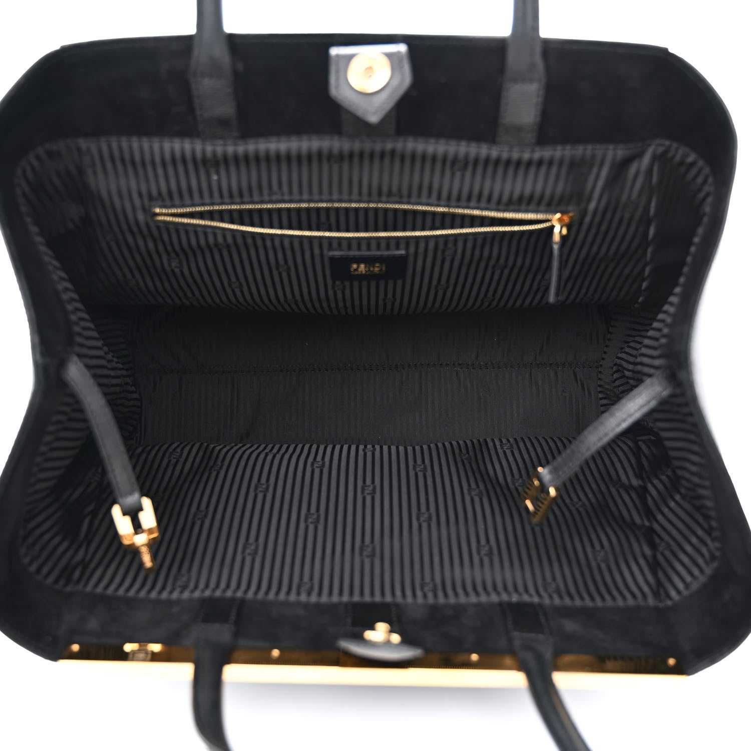 Fendi Vitello Elite Large 2Jours Tote Black 5 of 13