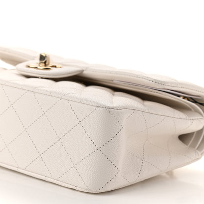 Chanel Caviar Quilted Small Double Flap White 9 of 9