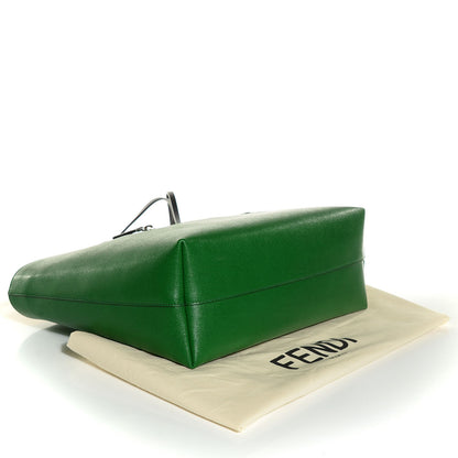 Fendi Vitello Elite Cuoio Monster Buggies Medium Roll Tote Emerald Black Multicolor Yellow 4 of 9