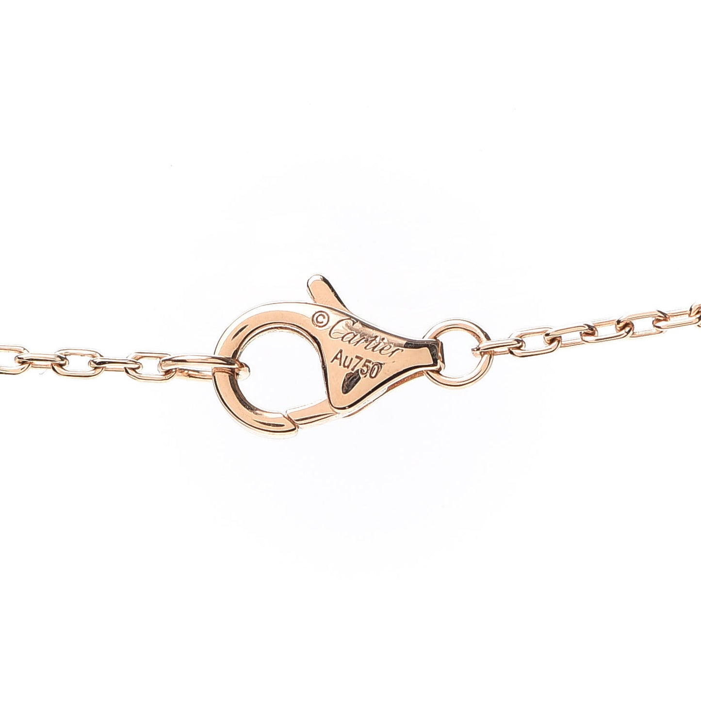 18K Pink Gold Diamond Juste Un Clou Pendant Necklace
