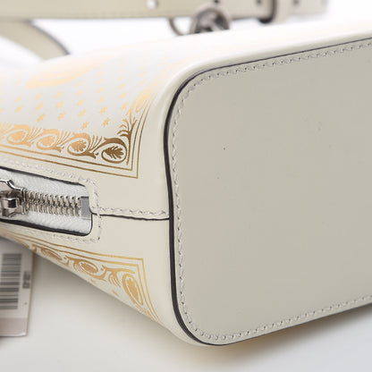 Gucci X SEGA Calfskin GUCCY Stars Mini Dome Shoulder Bag Mystic White Gold 8 of 9