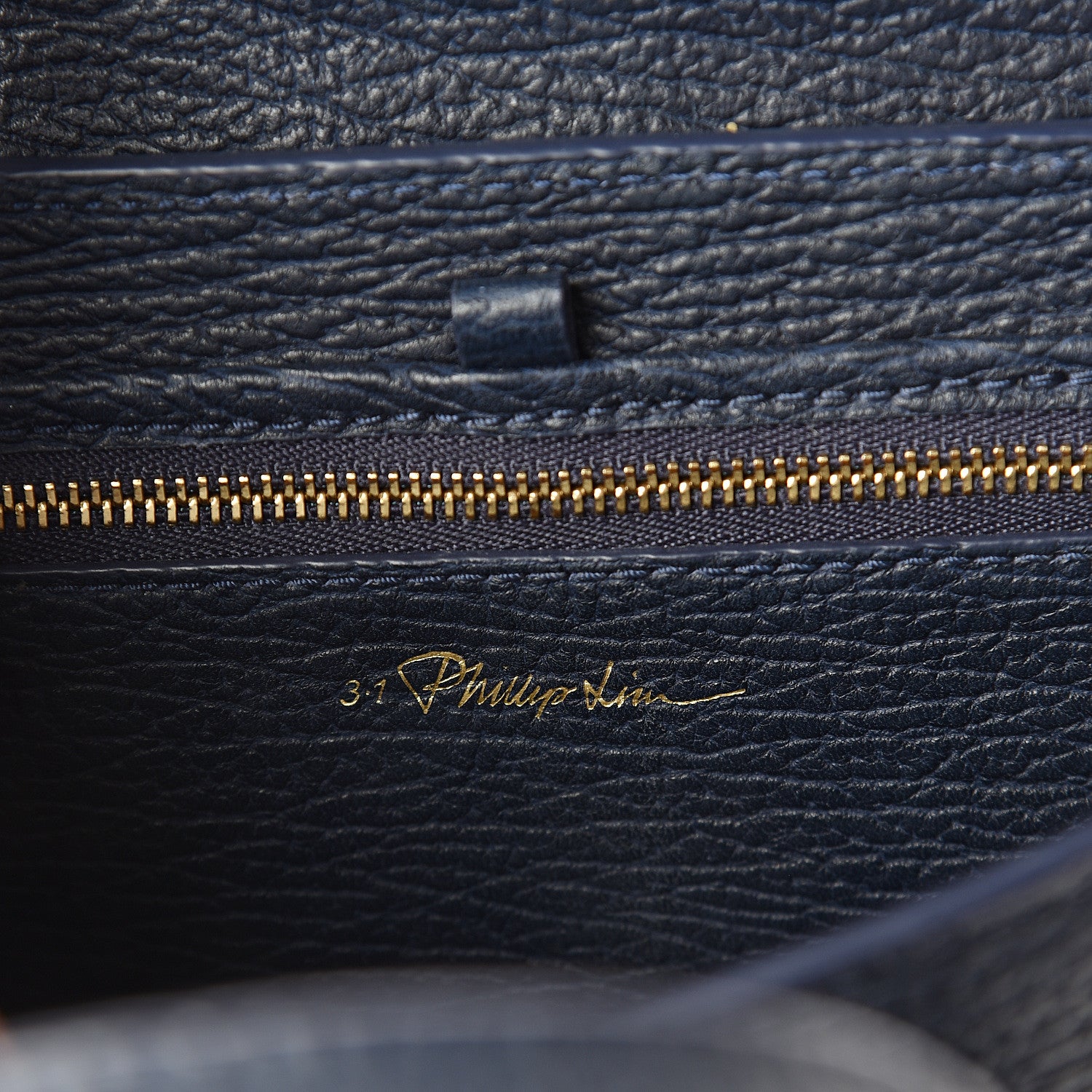 3.1 Phillip Lim 3.1 Textured Calfskin Mini Pashli Satchel Ink 5 of 8