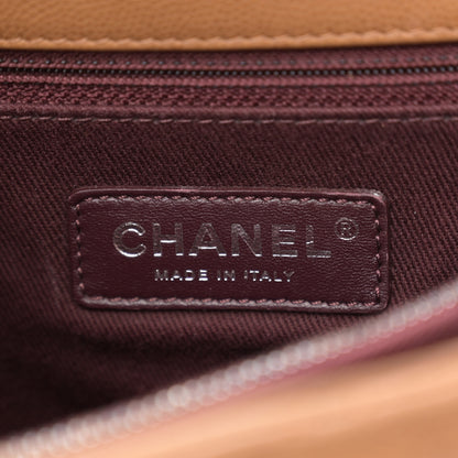 Chanel Caviar Quilted Medium Coco Handle Flap Camel 6 of 10