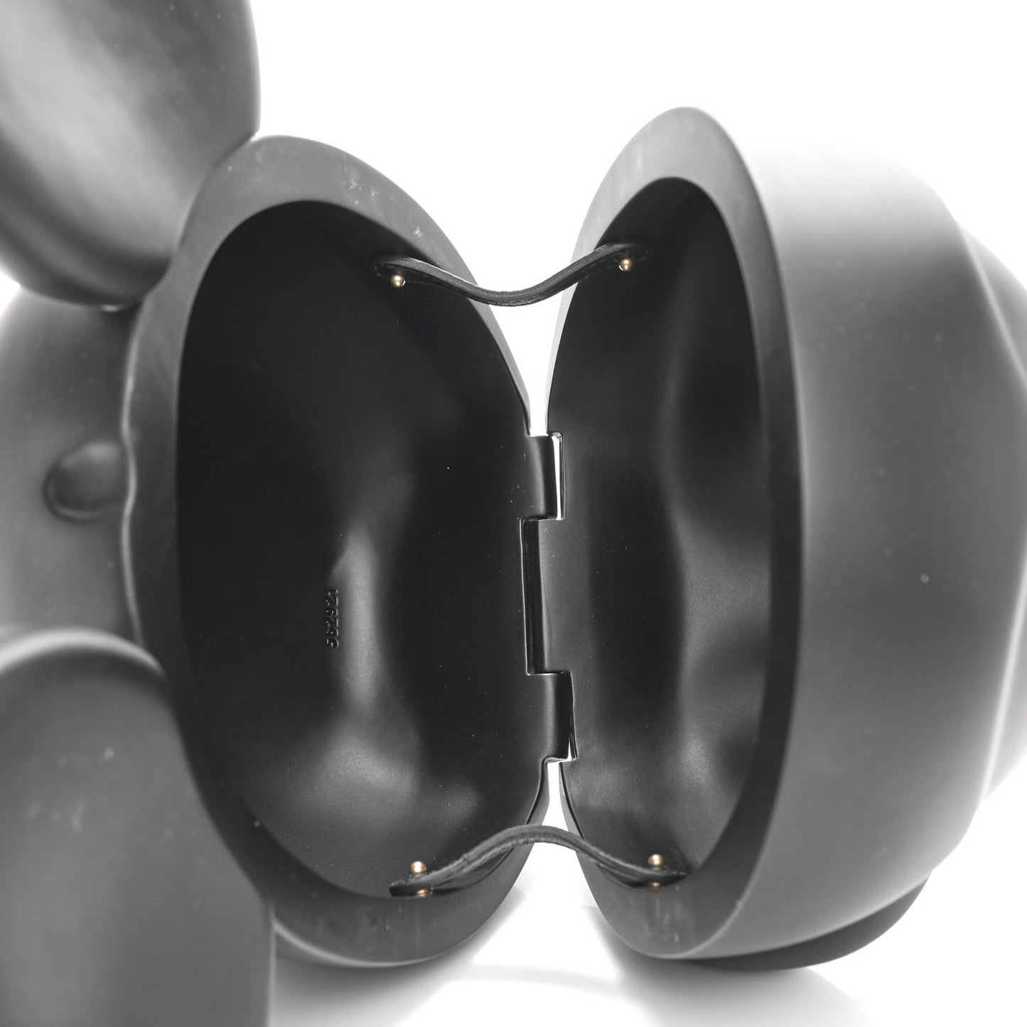 X DISNEY Plastic Mickey Mouse Top Handle Bag Matte Black