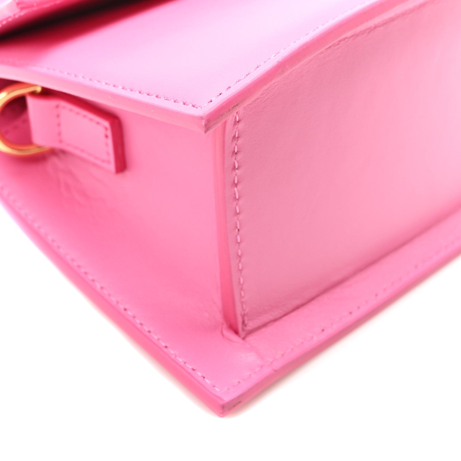 Jacquemus Smooth Calfskin Le Chiquito Moyen Neon Pink 8 of 9