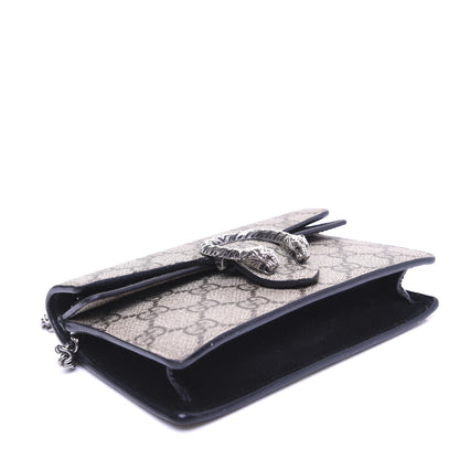Gucci GG Supreme Monogram Super Mini Dionysus Shoulder Bag Black 4 of 16