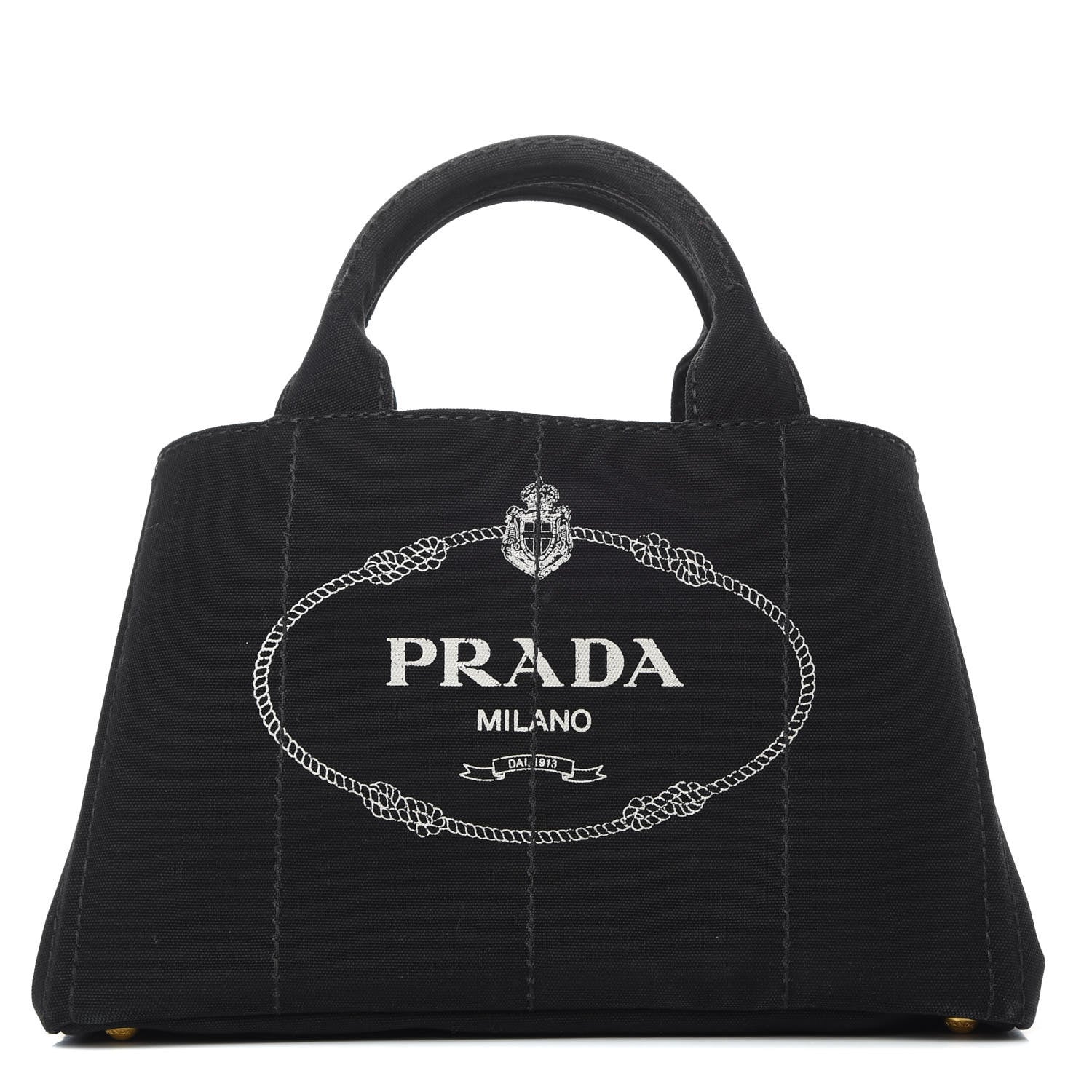 Prada Canapa Logo Tote Black 1 of 15