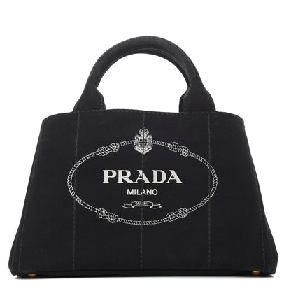 Prada Canapa Logo Tote Black 1 of 15