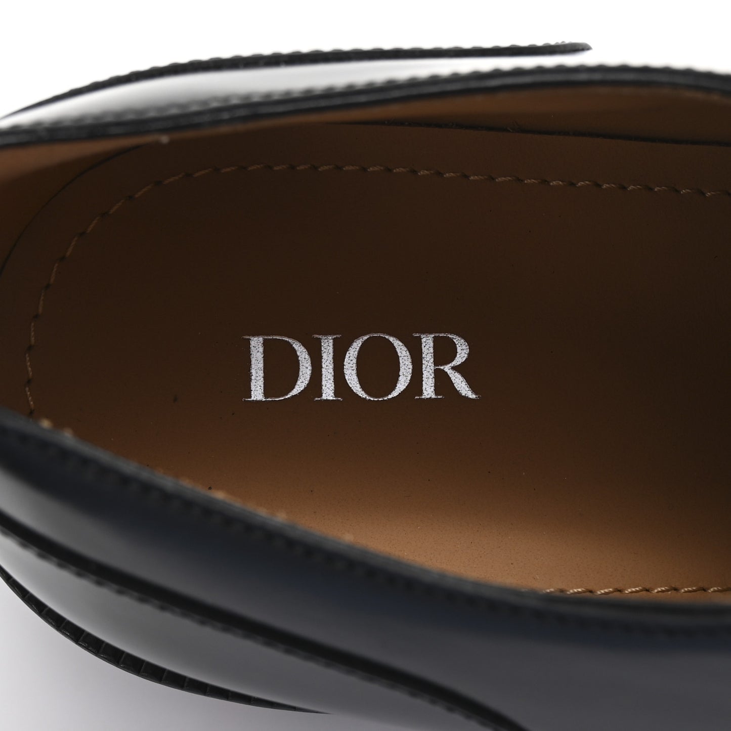 Calfskin Mens Derby Shoes 42 Black