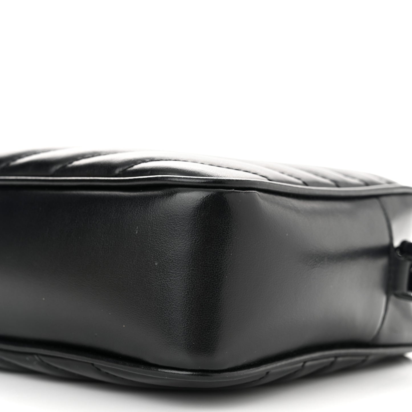 Calfskin Matelasse Monogram Monochrome Lou Camera Bag Black