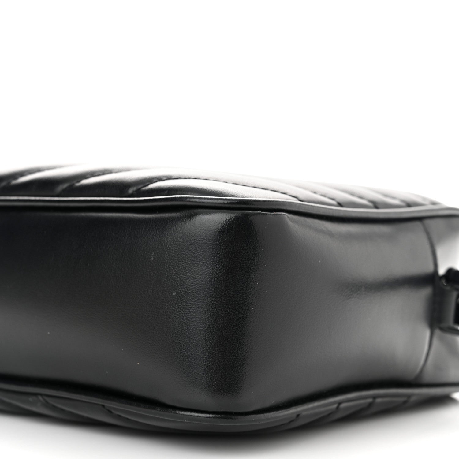Saint Laurent Calfskin Matelasse Monogram Monochrome Lou Camera Bag Black 10 of 12