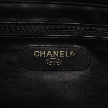Chanel Calfskin Stitched XL Weekender Black 8 of 12
