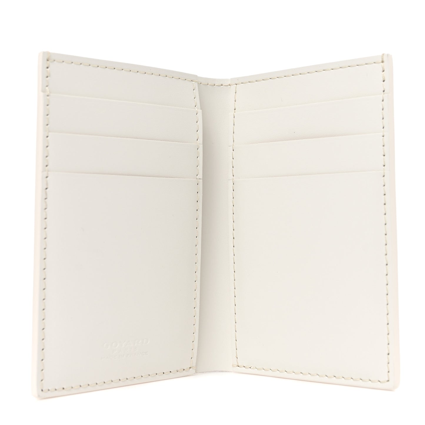 Goyardine Saint Pierre Card Holder White