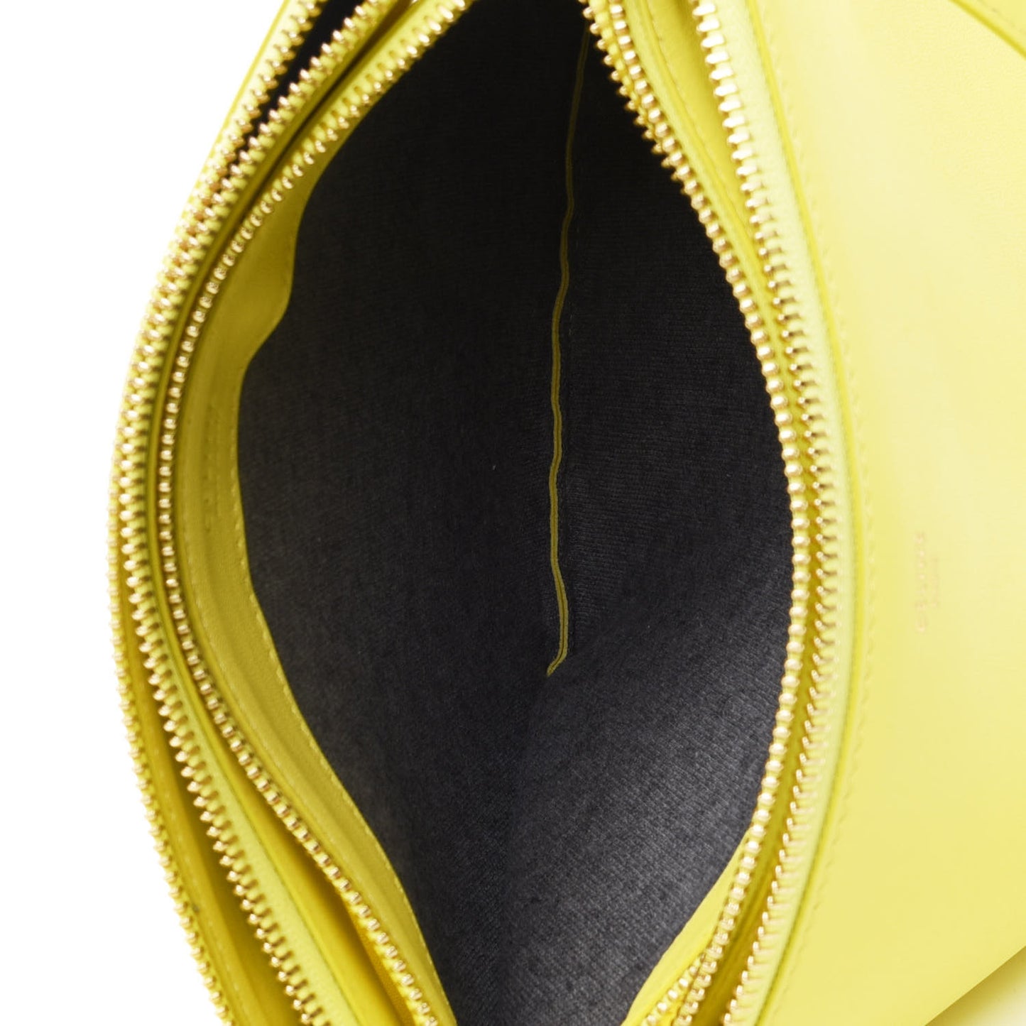 Lambskin Large Trio Crossbody Bag Fluo Yellow