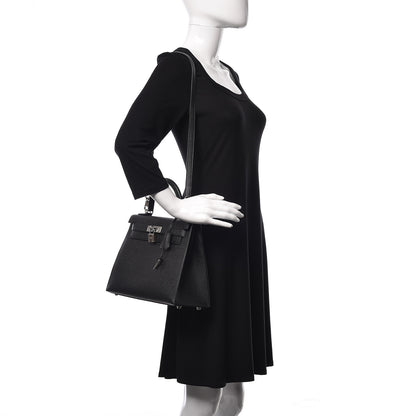 Hermes Epsom Kelly Sellier 28 Black 2 of 34
