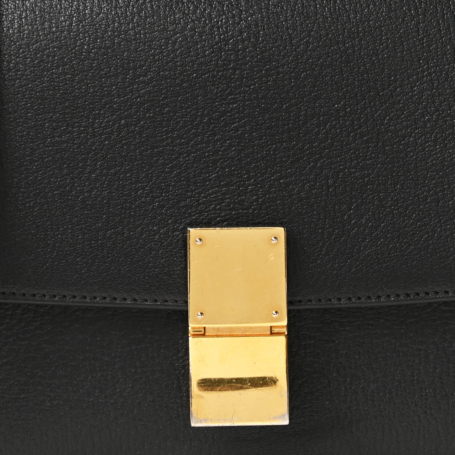 Celine Goatskin Medium Classic Box Flap Bag Black 8 of 10