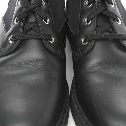 Fendi Calfskin Stretch Fabric Rockoko Biker Boots 41 Tobacco Black Marino 7 of 10