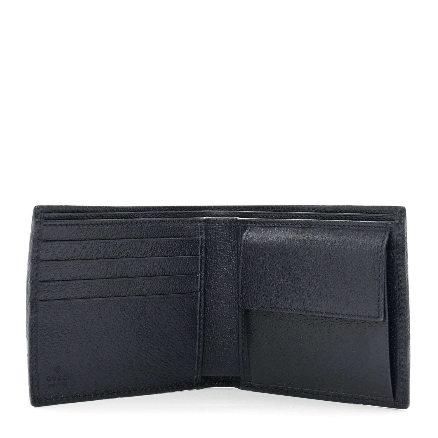 Gucci GG Supreme Monogram Web Mens Ophidia Bi-Fold Coin Wallet Beige Blue 5 of 7