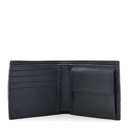 Gucci GG Supreme Monogram Web Mens Ophidia Bi-Fold Coin Wallet Beige Blue 5 of 7