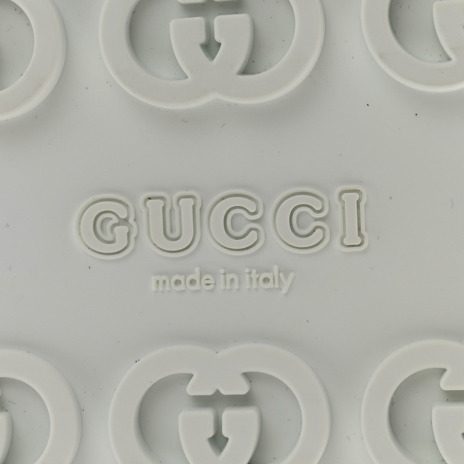 Gucci Soft Rubber Horsebit Touch Womens Strapped Sandals 38 Great White 7 of 10