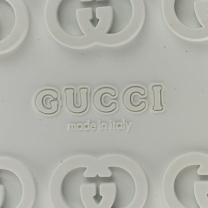 Gucci Soft Rubber Horsebit Touch Womens Strapped Sandals 38 Great White 7 of 10