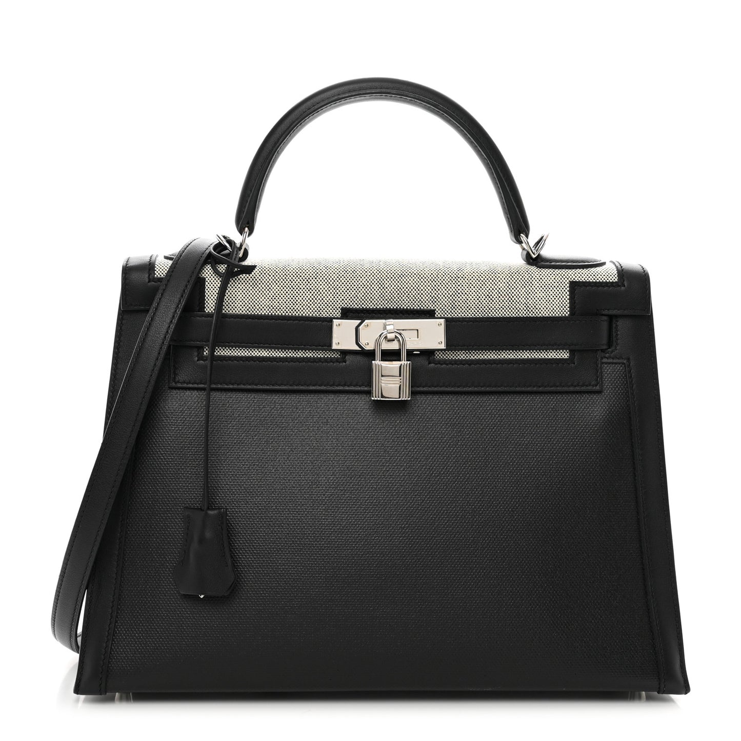 Berline Toile Swift Kelly Sellier 32 Black Ecru