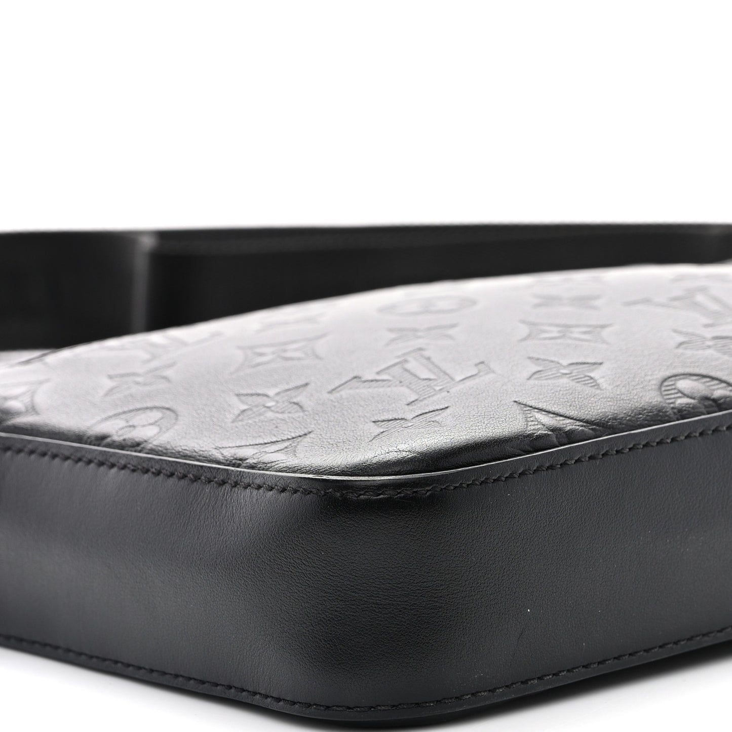 Calfskin Monogram Shadow Duo Messenger Black