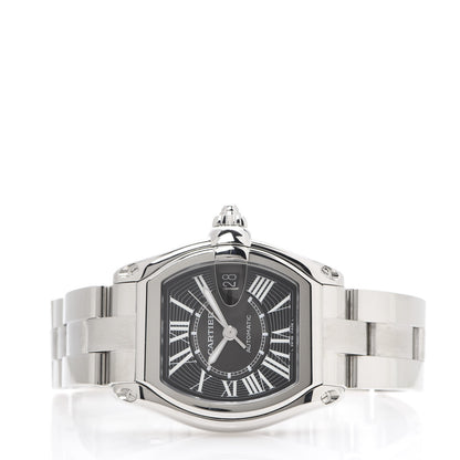 Cartier Stainless Steel 37mm Roadster Automatic Watch Black 2 of 7