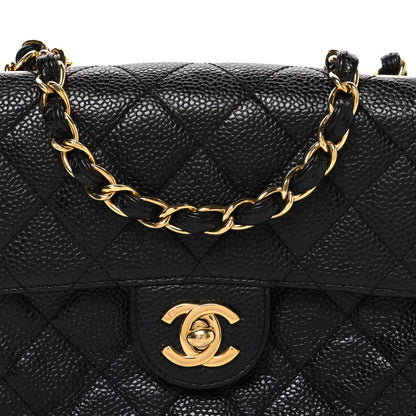 Chanel Caviar Quilted Mini Square Flap Black 8 of 10