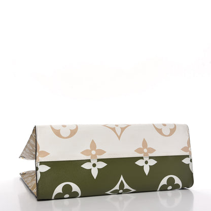 Louis Vuitton Monogram Giant Onthego GM Kaki Beige 4 of 12