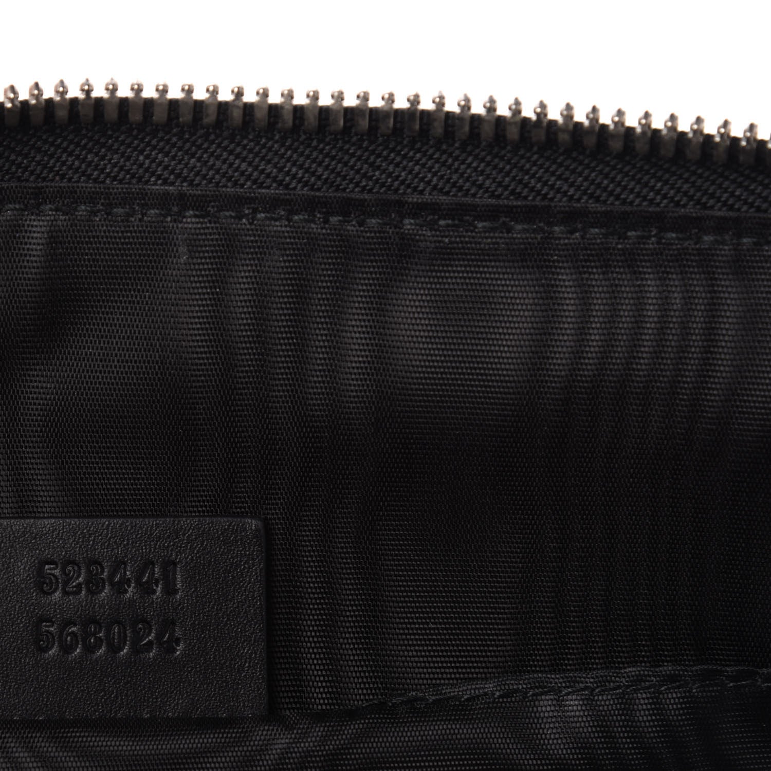 Gucci X SEGA Calfskin GUCCY Stars Zip Clutch Bag Black Gold 7 of 8