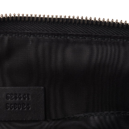 Gucci X SEGA Calfskin GUCCY Stars Zip Clutch Bag Black Gold 7 of 8