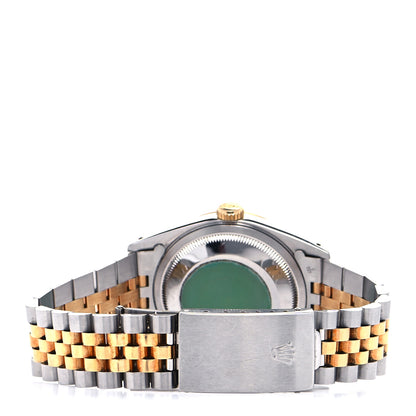 Rolex Stainless Steel 18K Yellow Gold 36mm Oyster Perpetual Datejust Watch Champagne 16233 3 of 4
