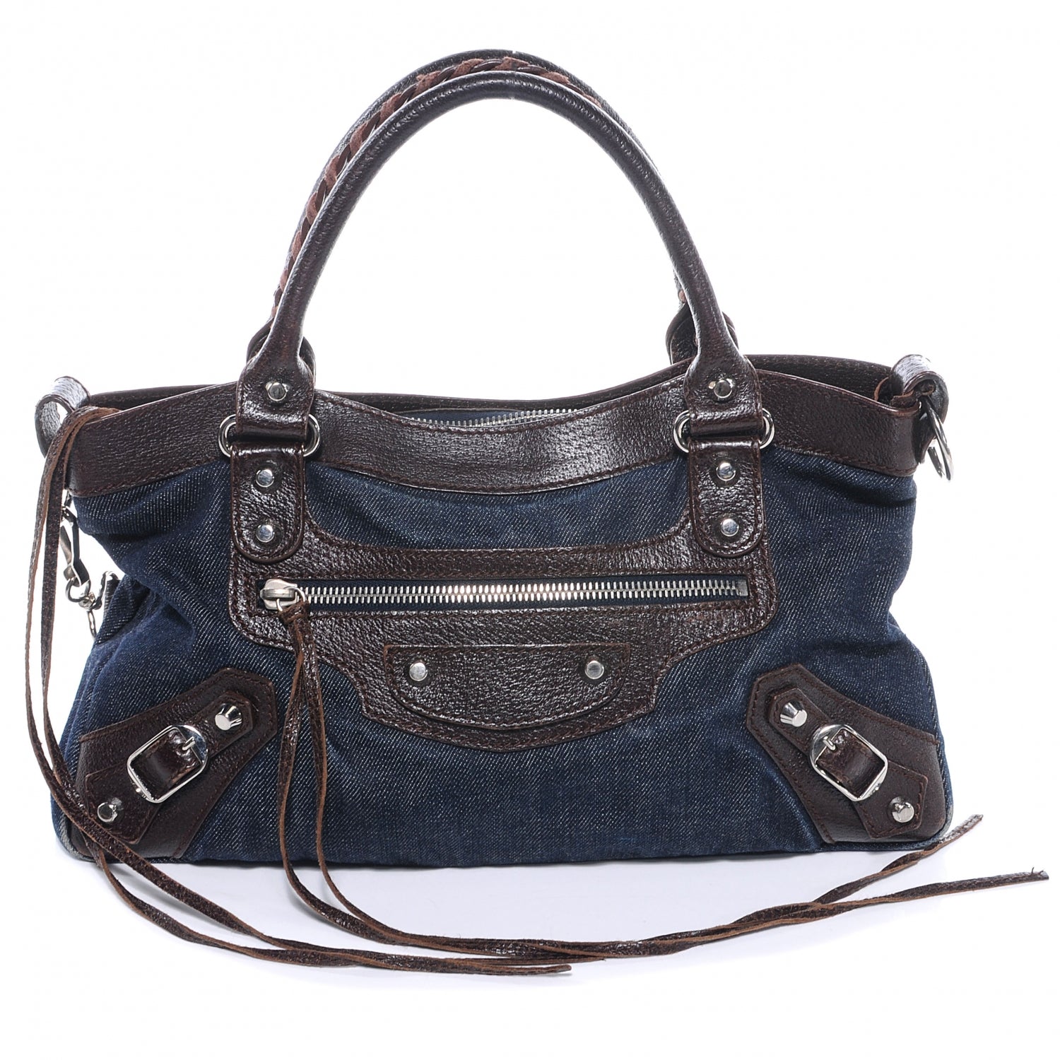 Balenciaga Denim First Chocolate 1 of 8