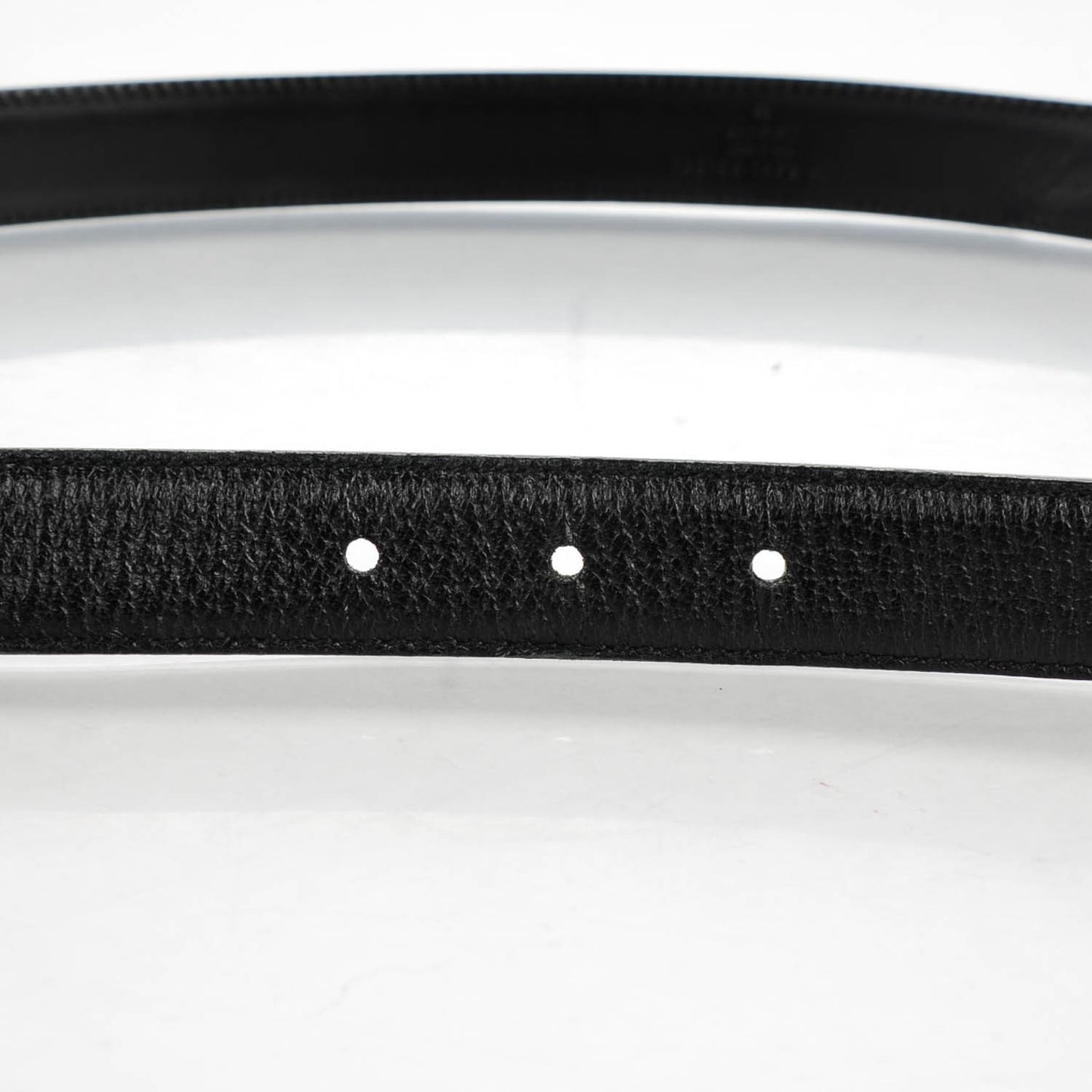 Calfskin Heart Charm Belt 90 36 Black