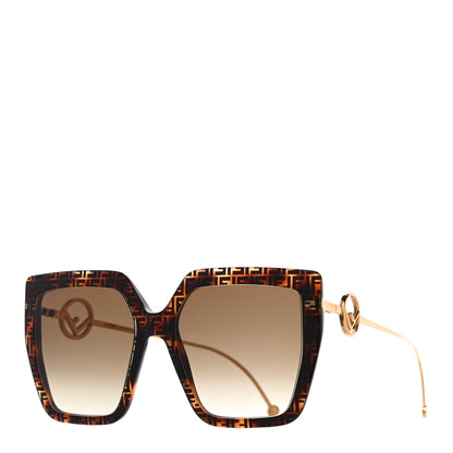 Fendi Acetate Metal F is Fendi FF Butterfly Sunglasses FF 0410/S Havana 1 of 7