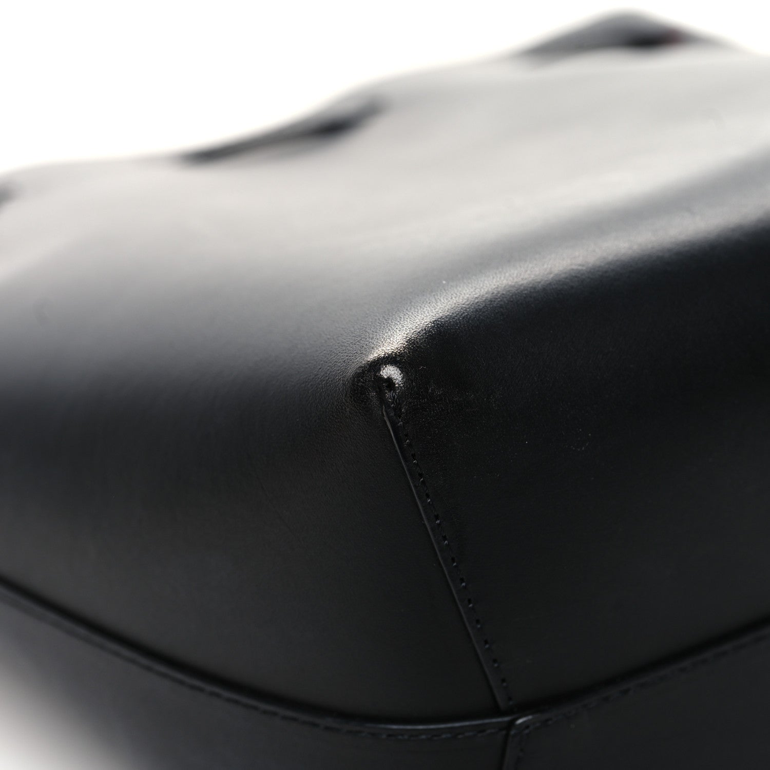 Mansur Gavriel Vegetable Tanned Calfskin Bucket Bag Black Flamma 10 of 13