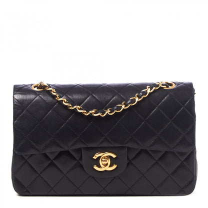Chanel Lambskin Quilted Small Double Flap Black 1 of 9