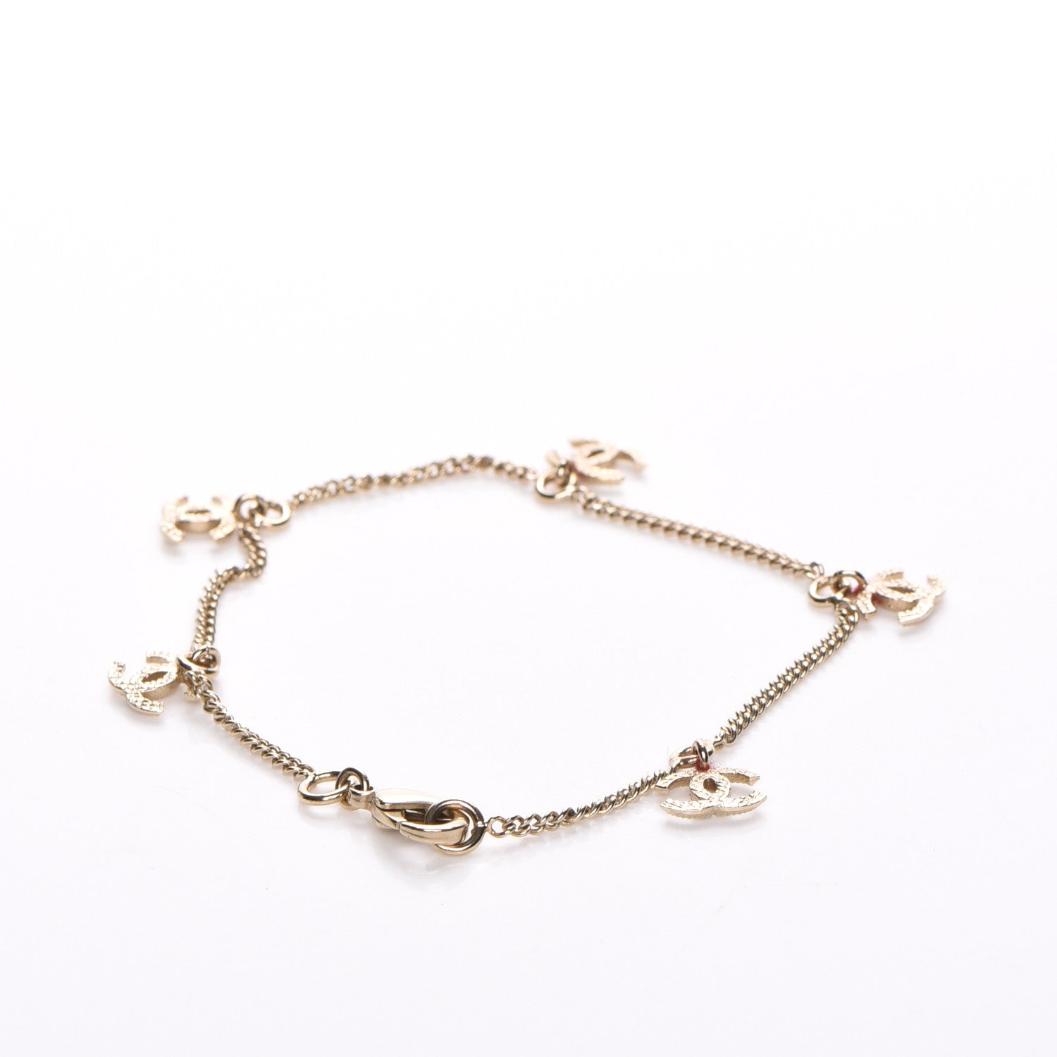 Chanel CC Charm Bracelet Gold 4 of 7