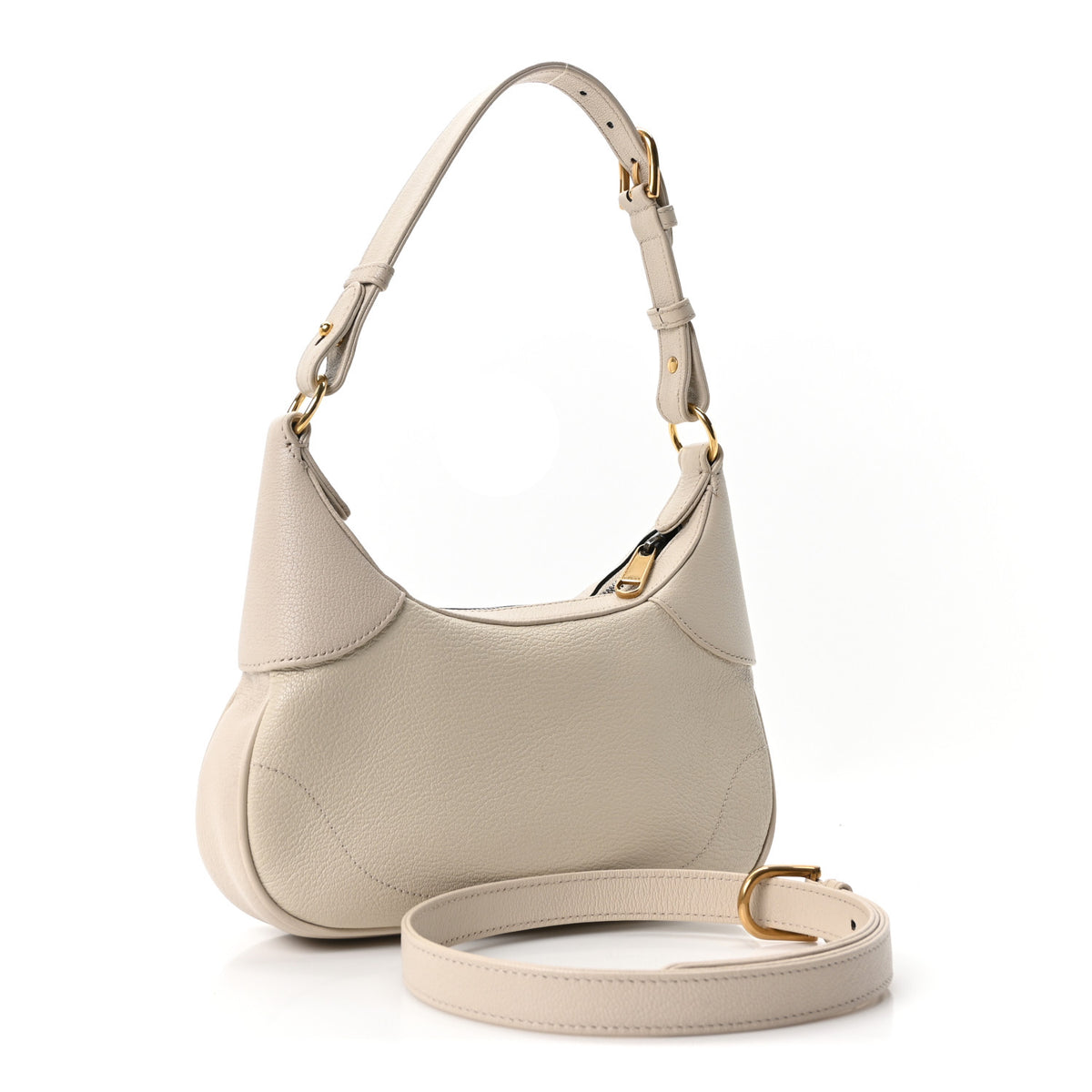 Goatskin Small Aphrodite Shoulder Bag Mystic White
